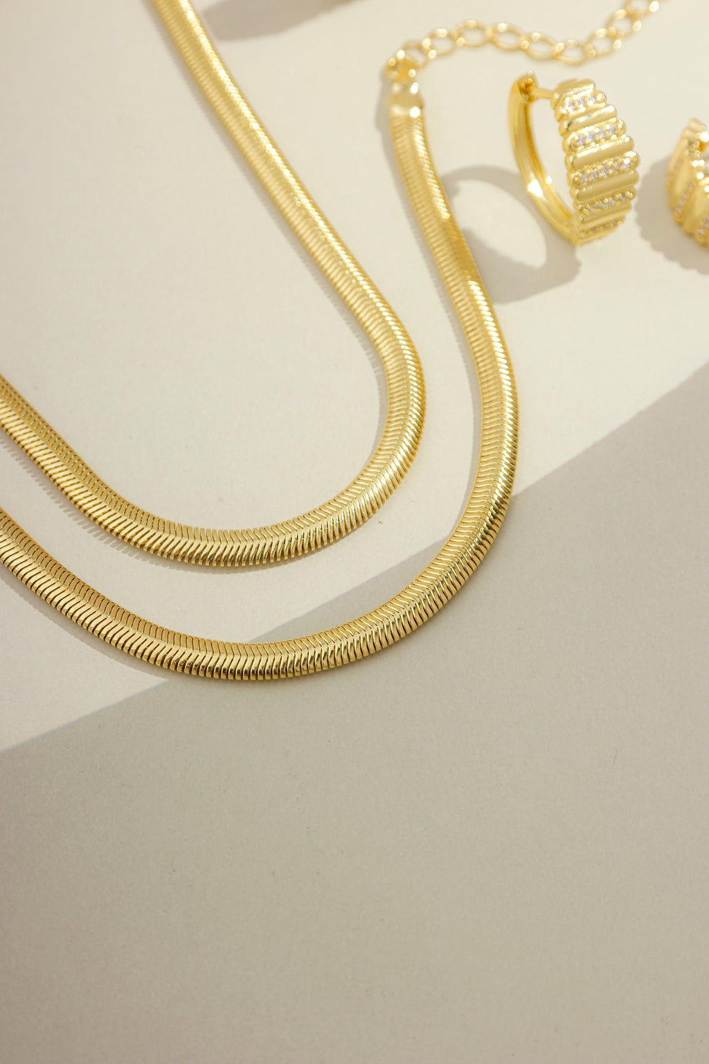 Colar malha 4mm com extensor banhado a ouro 18k