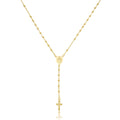 Pulseira terço banhada a ouro 18k