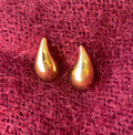 Brinco gota p banhado a ouro 18k
