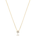 Colar ponto de luz zircônia 5mm banhado a ouro 18k