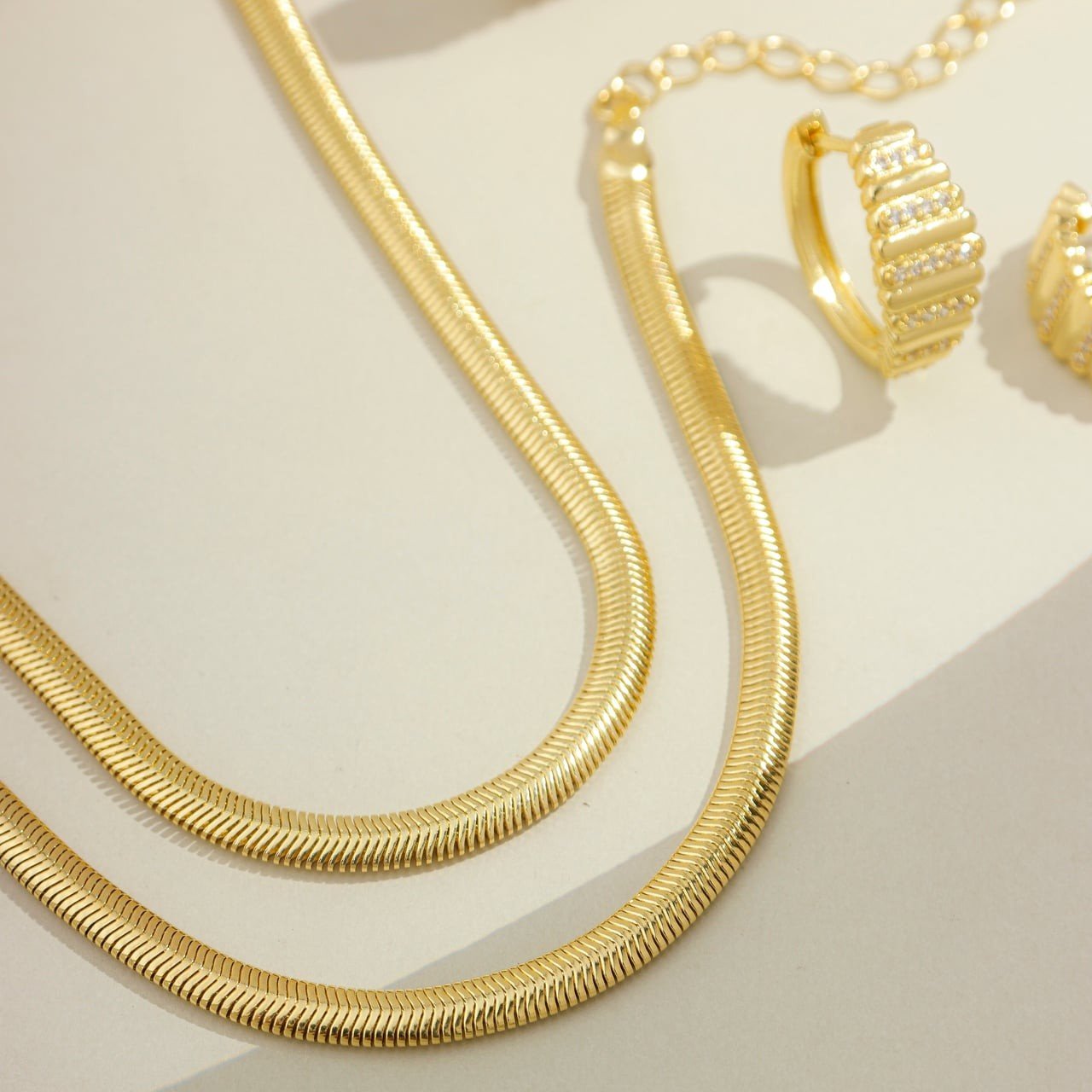 Colar Malha 6mm Banhado a Ouro 18k