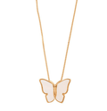 Colar borboleta madrepérola banhado a ouro 18k