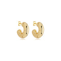 Brinco Maxi argola banhado a ouro 18k
