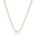 Colar pérolas 6mm banhado a ouro 18k
