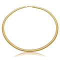 Colar Malha 6mm Banhado a Ouro 18k