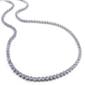 Colar choker riviera cristal banhado a ródio branco