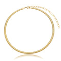 Colar malha 4mm com extensor banhado a ouro 18k